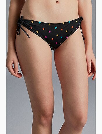 Bas de bikini à pois avec anneau penti
