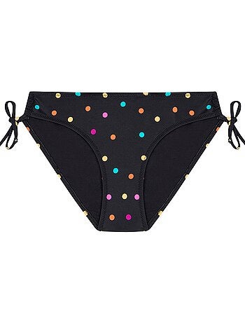 Bas de bikini à pois avec anneau penti