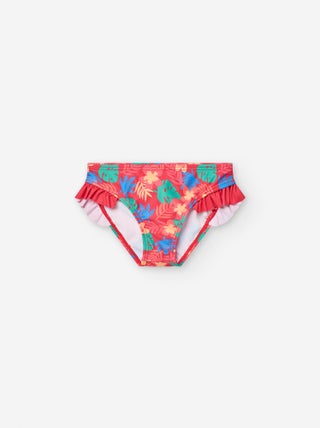 Bas de Bikini avec Motif et Volants