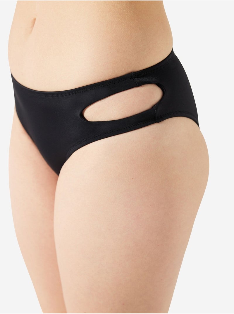 Bas de bikini basic à détail découpé penti Noir - Kiabi