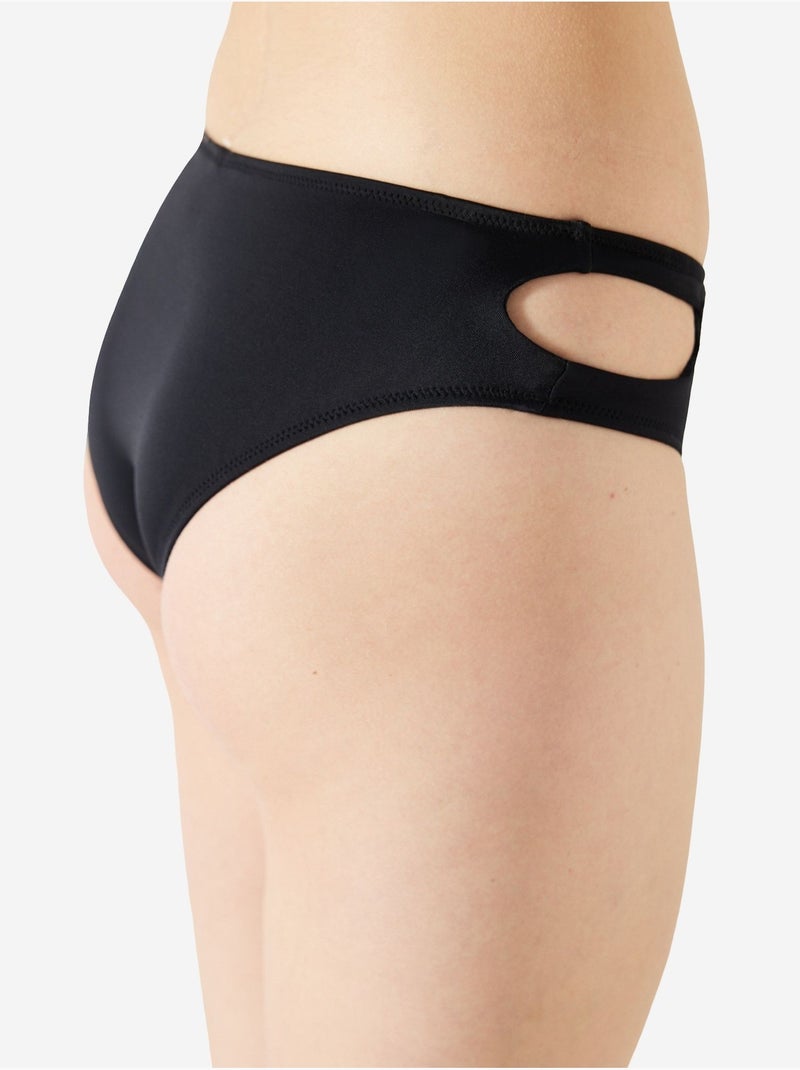 Bas de bikini basic à détail découpé penti Noir - Kiabi