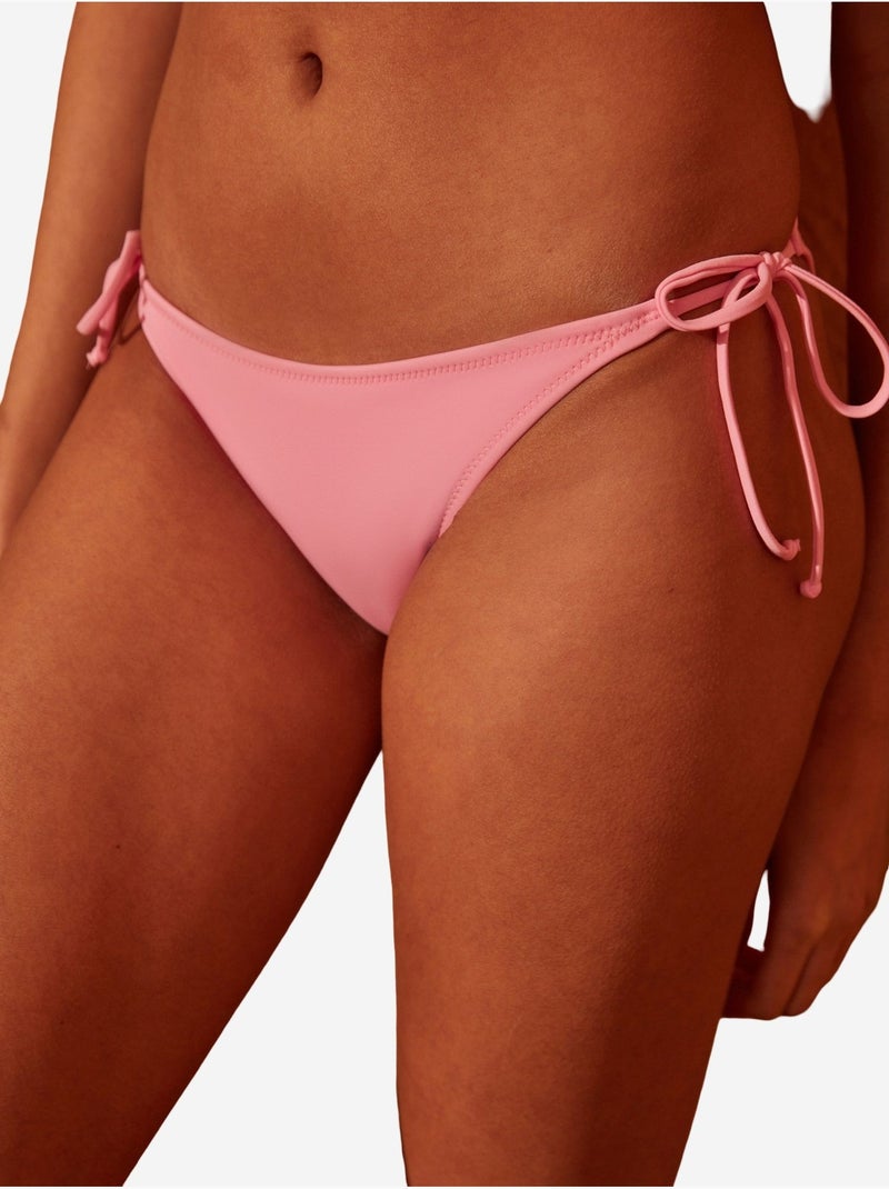 Bas de bikini basic à nouer penti Rose - Kiabi