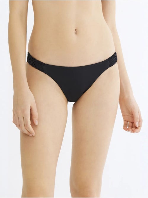 Bas de bikini basic avec détails en macramé sur les bords penti - Kiabi
