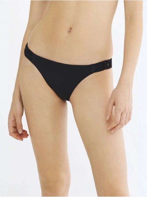 Bas de bikini basic avec détails en macramé sur les bords penti - Kiabi