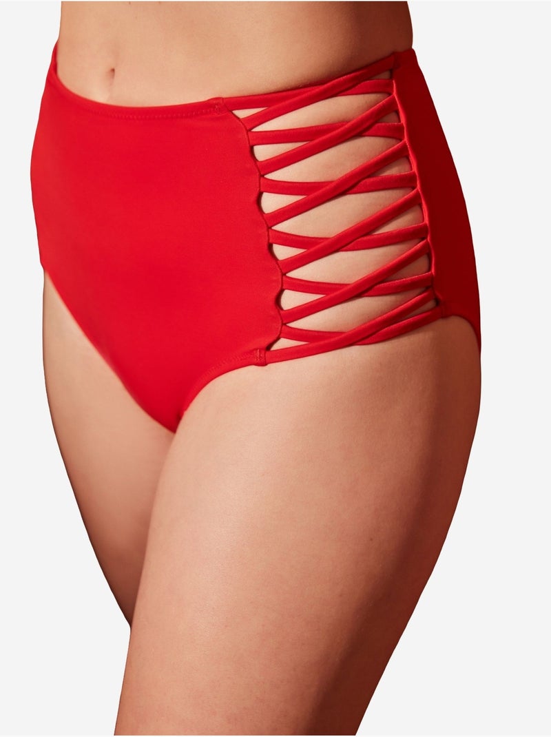 Bas de bikini basic high fashion penti Rouge - Kiabi