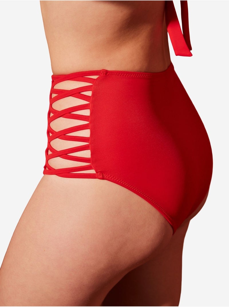 Bas de bikini basic high fashion penti Rouge - Kiabi
