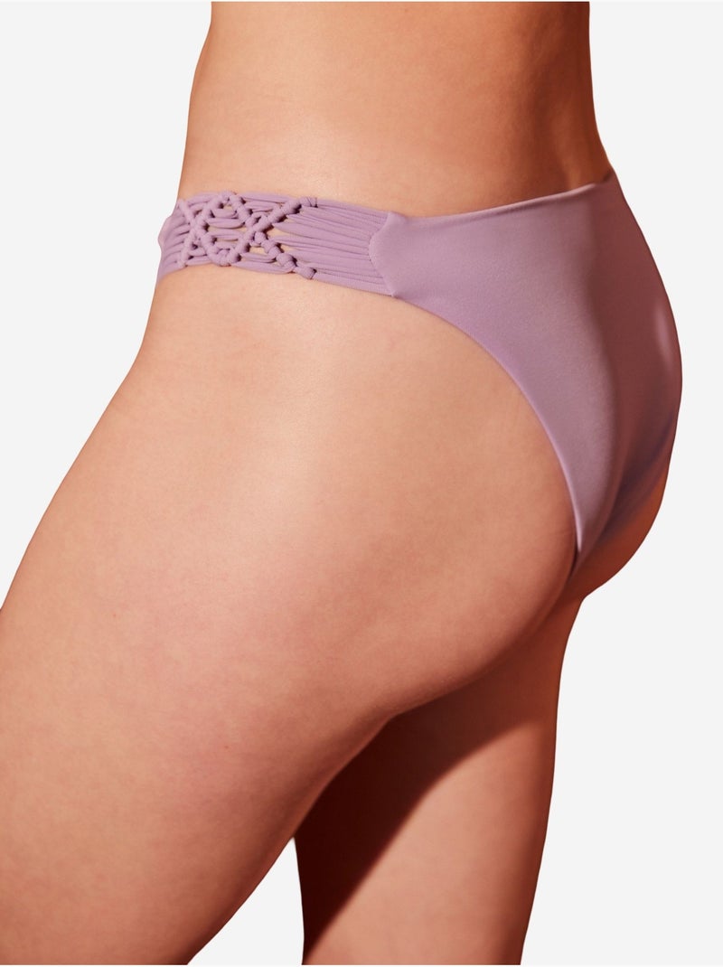 Bas de bikini basic macrame penti Lavande - Kiabi