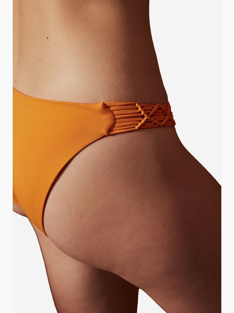 Bas de bikini basic macrame penti Orange - Kiabi