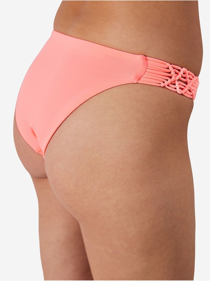 Bas de bikini basic macrame penti Rose fluo/Solinotes - Kiabi
