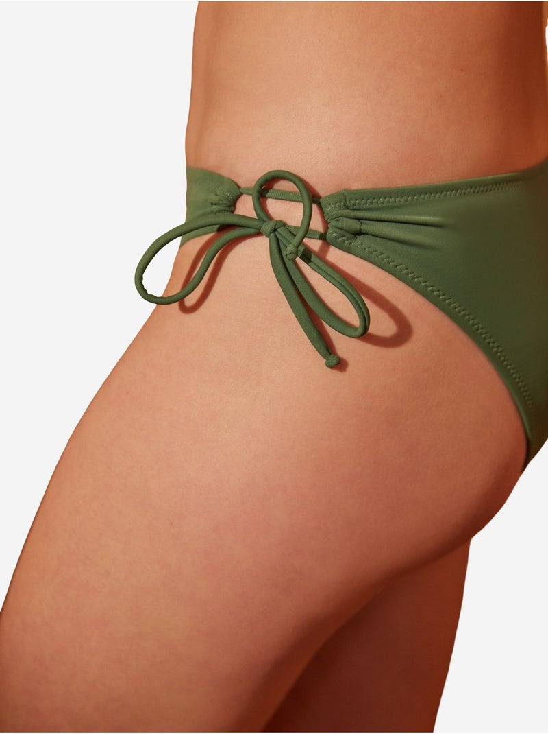 Bas de bikini basic ring penti Vert kaki - Kiabi