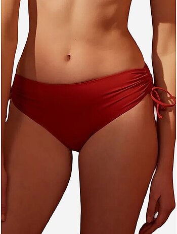 Bas de bikini basic taille haute à nouer penti