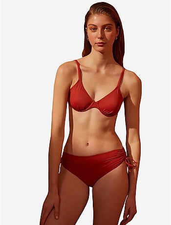Bas de bikini basic taille haute à nouer penti