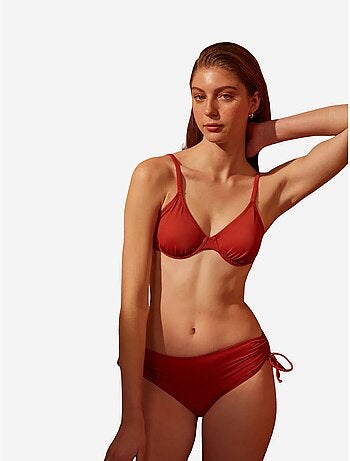 Bas de bikini basic taille haute à nouer penti