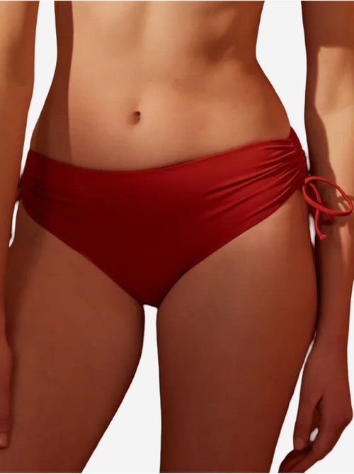 Bas de bikini basic taille haute à nouer penti - Kiabi Bas de bikini basic taille haute à nouer penti - Kiabi