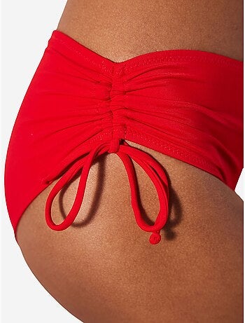 Bas de bikini basic taille haute avec anneau penti