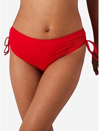 Bas de bikini basic taille haute avec anneau penti