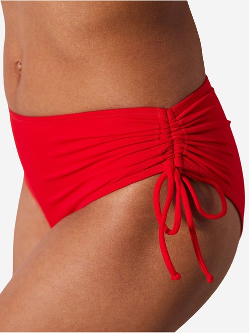 Bas de bikini basic taille haute avec anneau penti - Kiabi