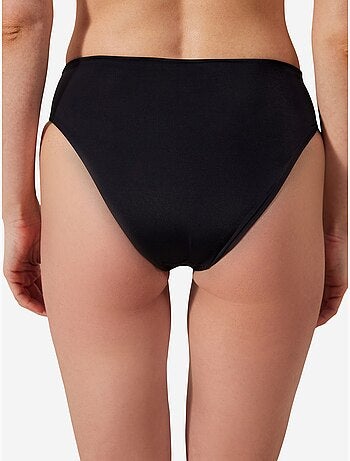 Bas de bikini basic taille haute froncé penti