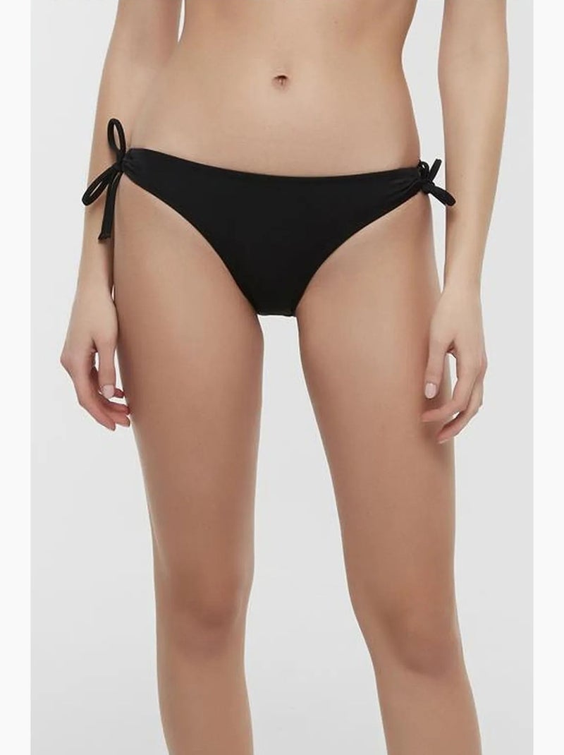 Bas de bikini basique à nouage latéral penti Noir - Kiabi