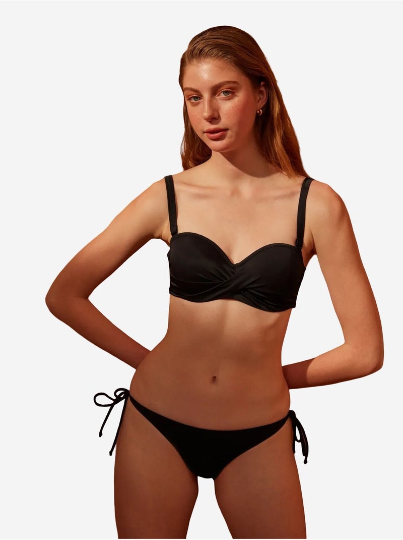 Bas de bikini basique penti Noir - Kiabi