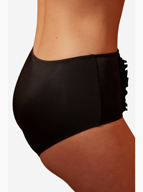 Bas de bikini basique taille haute à volants penti - Kiabi Bas de bikini basique taille haute à volants penti - Kiabi