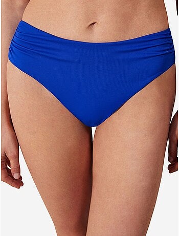 Bas de bikini basique taille haute froncé collection cornetto penti