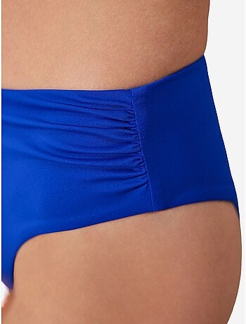 Bas de bikini basique taille haute froncé collection cornetto penti