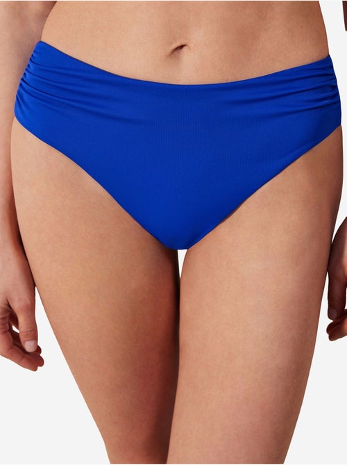 Bas de bikini basique taille haute froncé collection cornetto penti - Kiabi Bas de bikini basique taille haute froncé collection cornetto penti - Kiabi