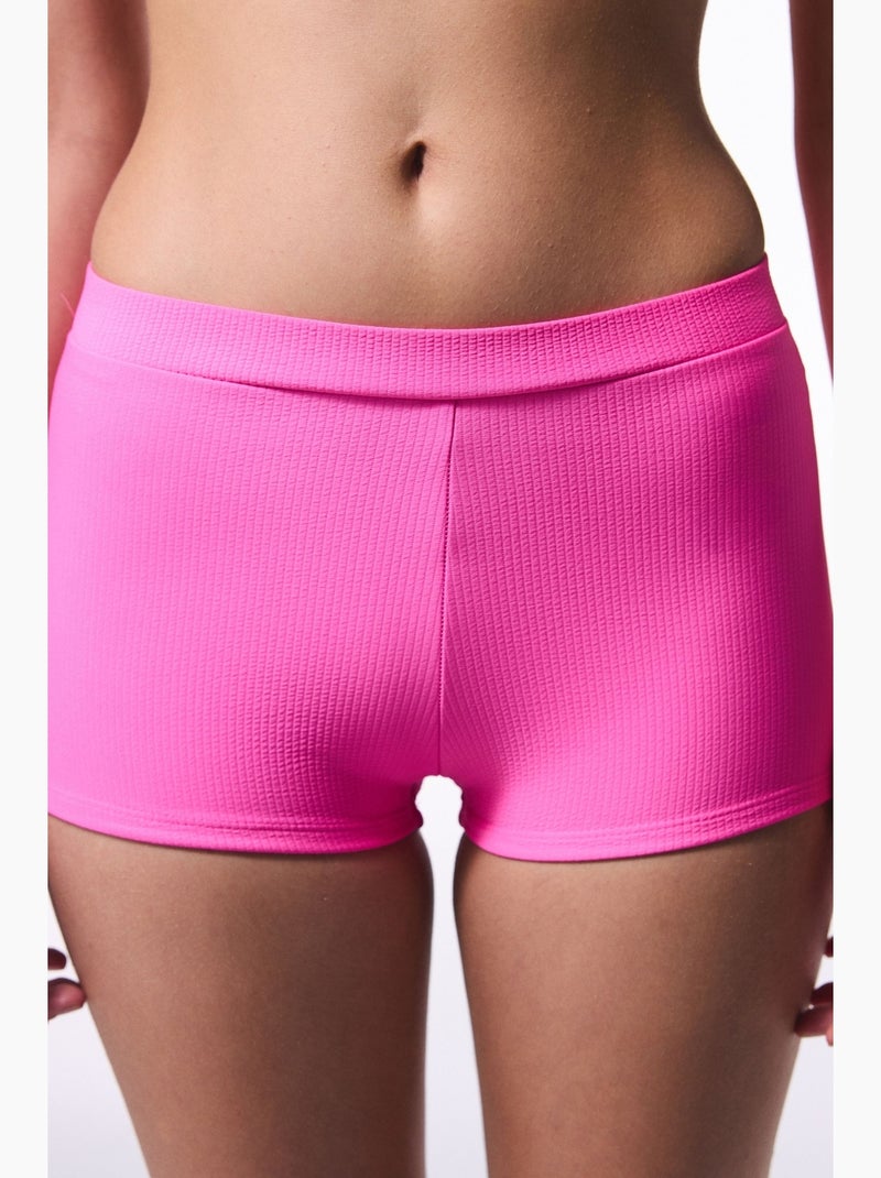 Bas de bikini boxer pale penti Rose fluo/Solinotes - Kiabi