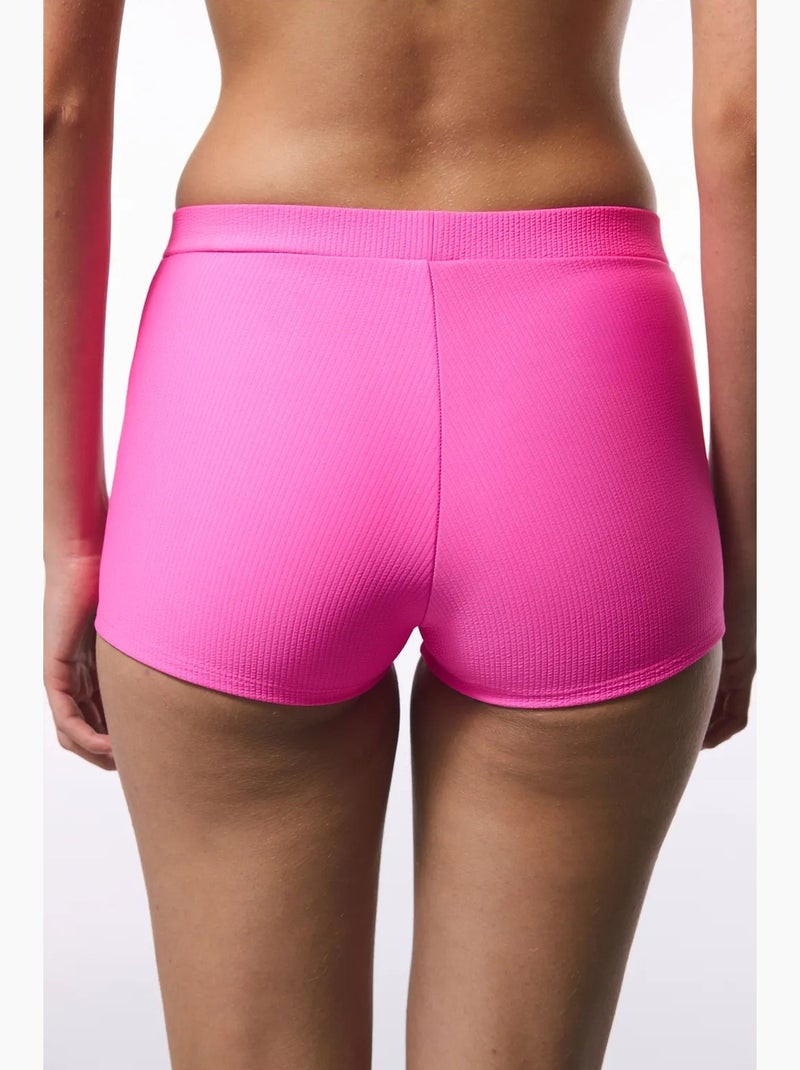 Bas de bikini boxer pale penti Rose fluo/Solinotes - Kiabi