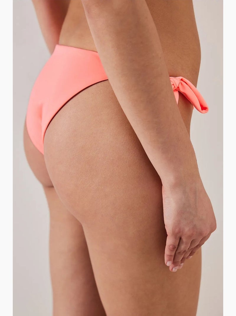 Bas de bikini brésilien basic penti Rose fluo/Solinotes - Kiabi