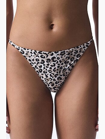Bas de bikini brésilien leo à imprimé léopard penti