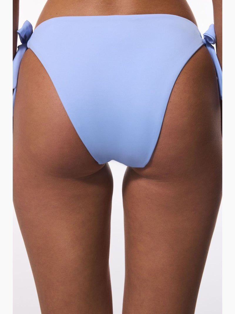 Bas de bikini brésilien taille basse penti Bleu ciel - Kiabi