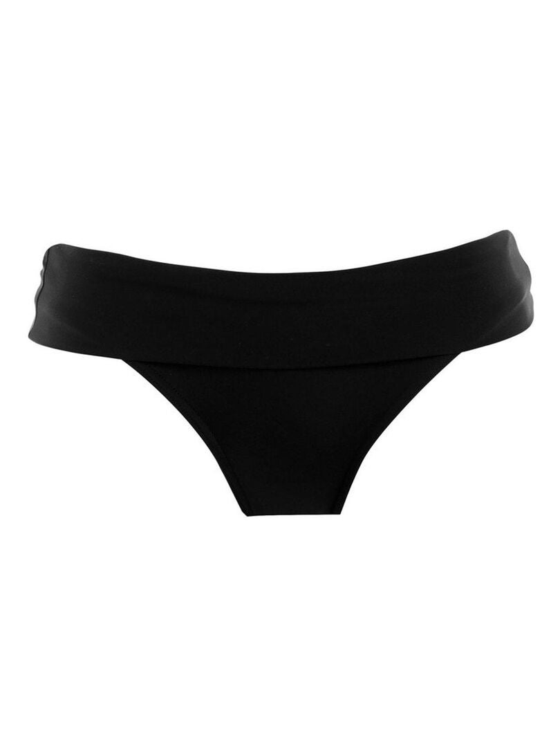 Bas de bikini ceinture modulable en taille haute Remix Noir - Kiabi