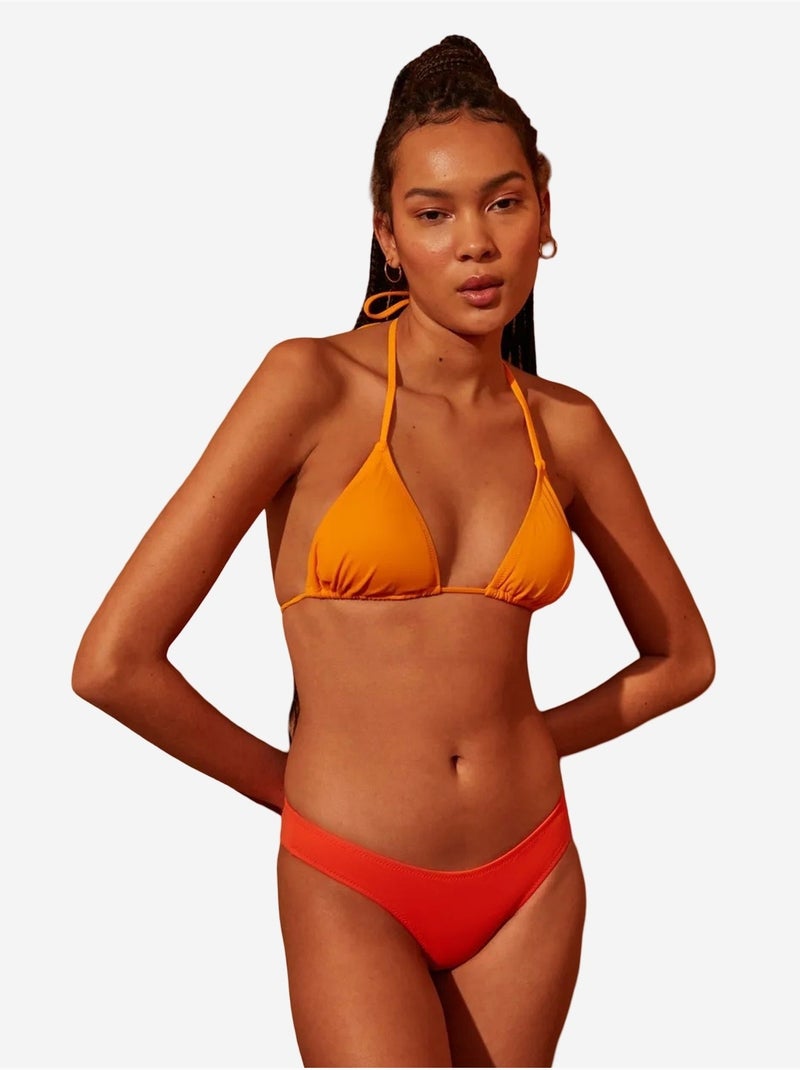 Bas de bikini cheeky basic penti Orange - Kiabi