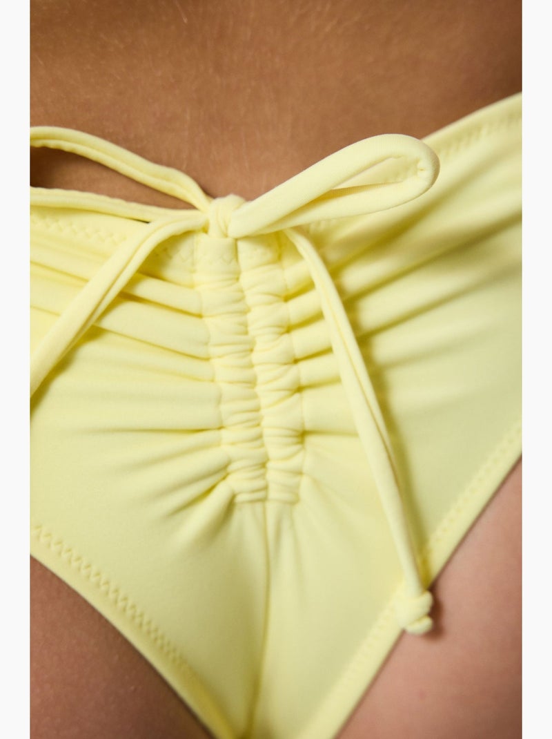 Bas de bikini cheeky femme penti Jaune citron - Kiabi