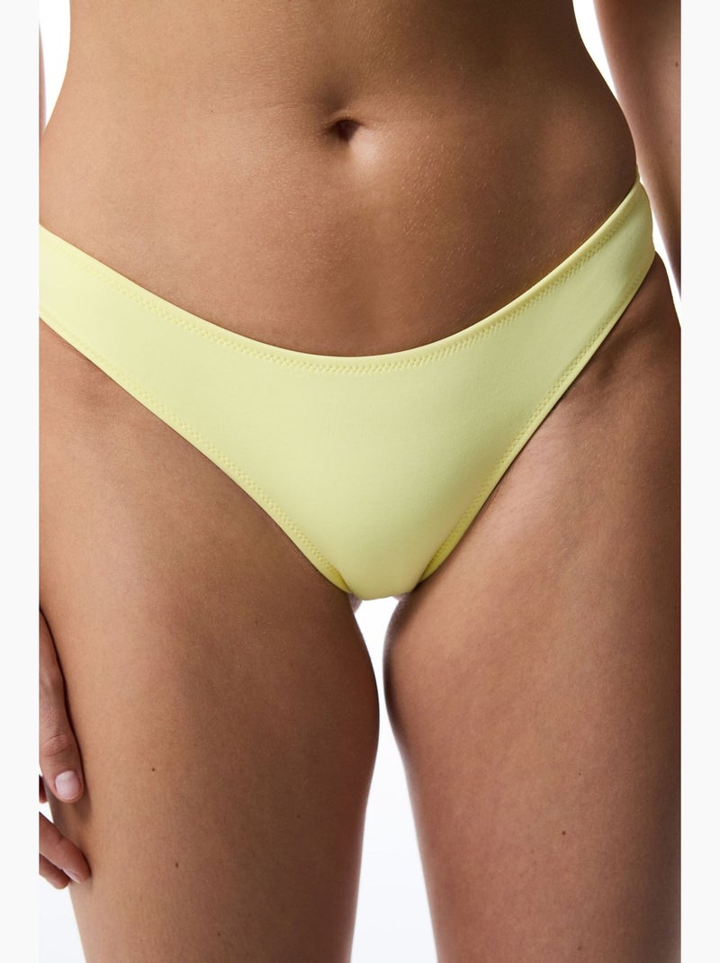 Bas de bikini cheeky femme penti Jaune citron - Kiabi