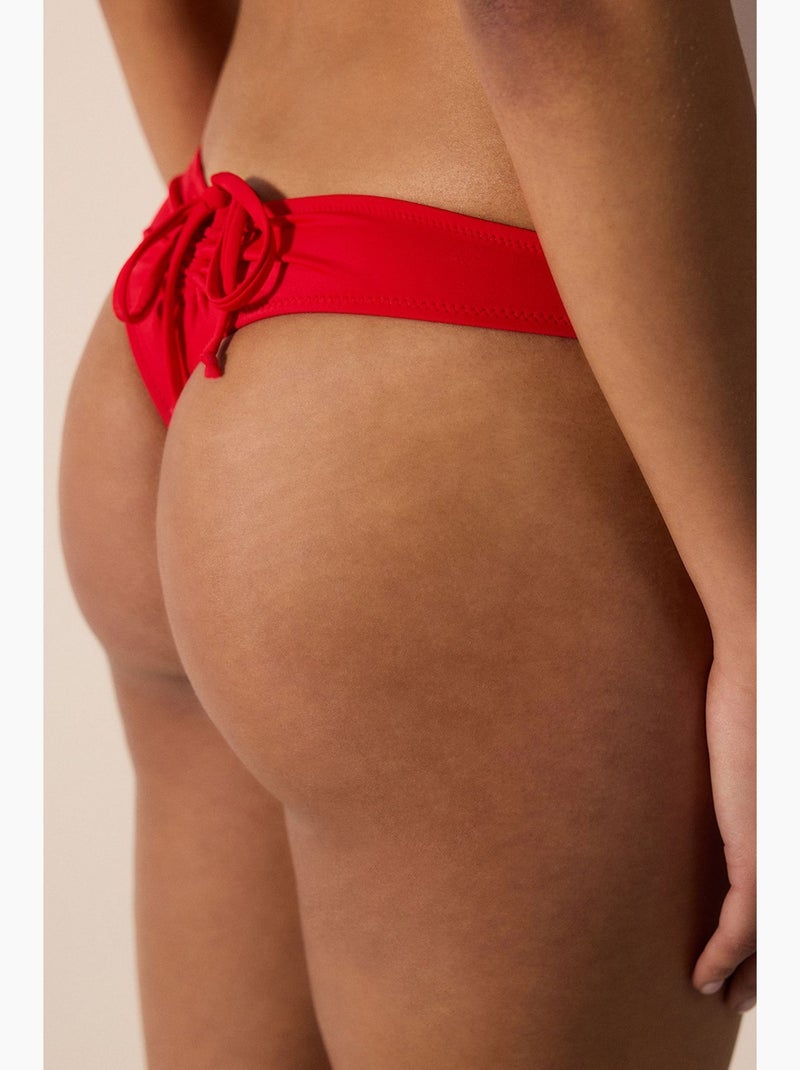 Bas de bikini cheeky femme penti Rouge - Kiabi