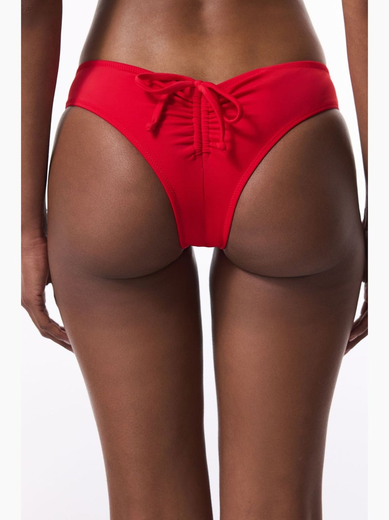 Bas de bikini cheeky femme penti Rouge - Kiabi