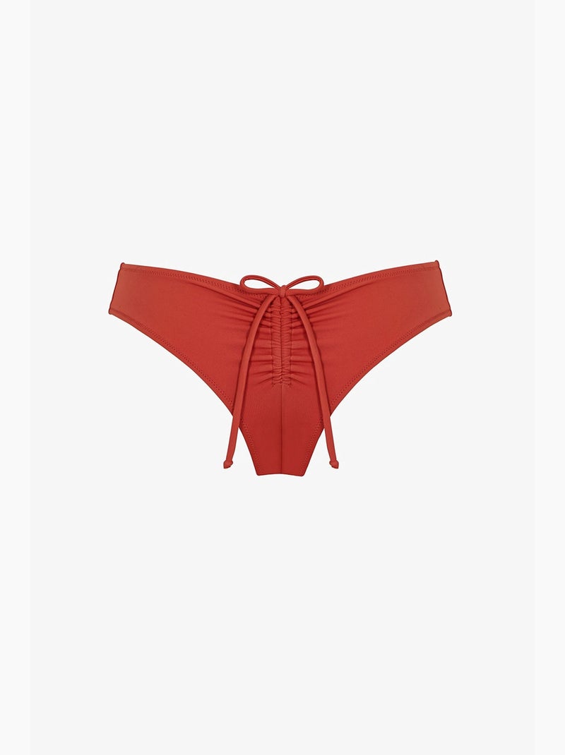 Bas de bikini cheeky taille basse penti Terracotta - Kiabi
