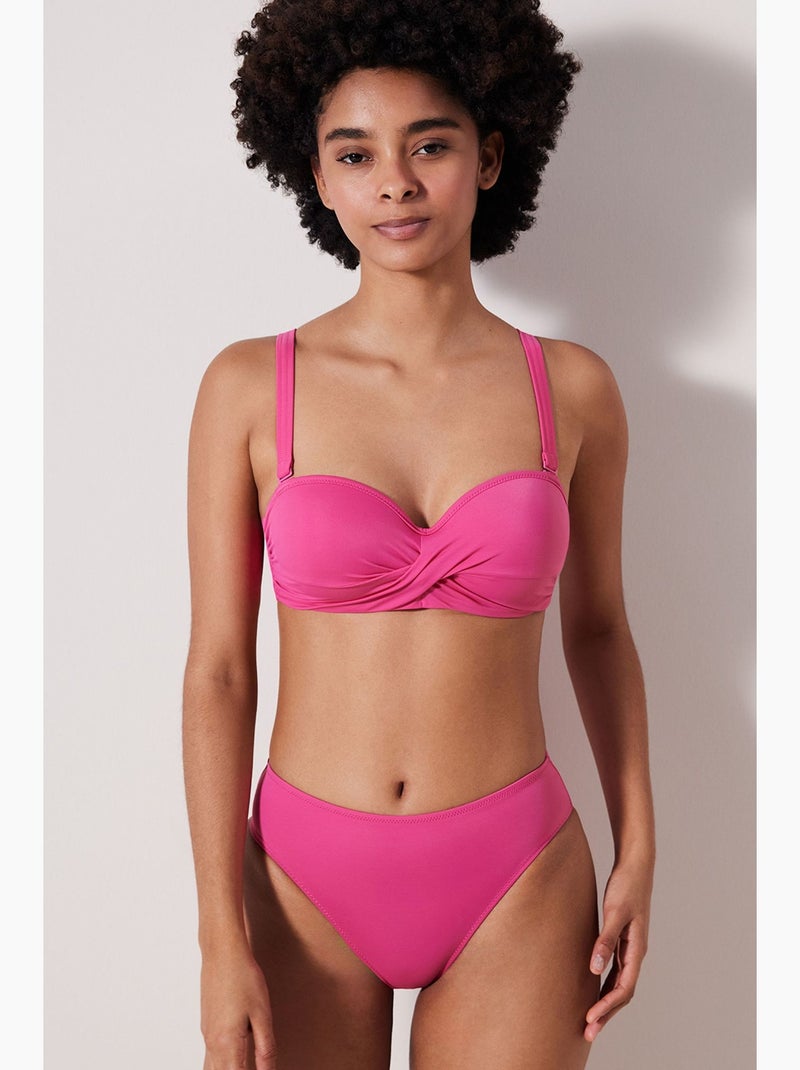 Bas de bikini cover femme penti Rose fluo/Solinotes - Kiabi