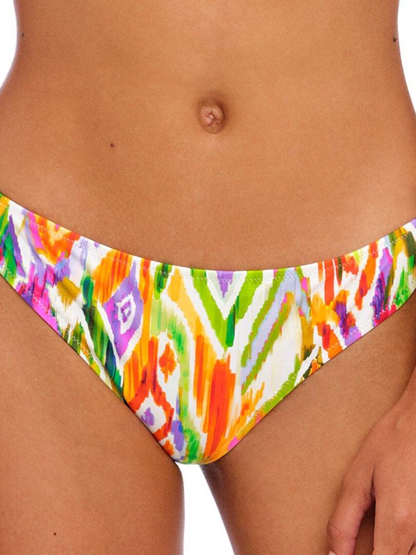 Bas de bikini échancré imprimé coloré Tusan Beach Multicolore - Kiabi