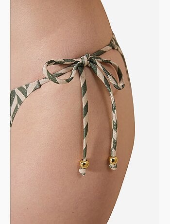 Bas de bikini en bambou à paillettes penti
