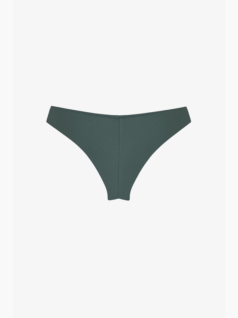 Bas de bikini extra à taille très basse penti Vert foncé - Kiabi