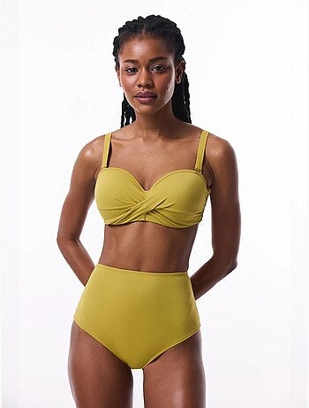 Bas de bikini femme taille haute penti