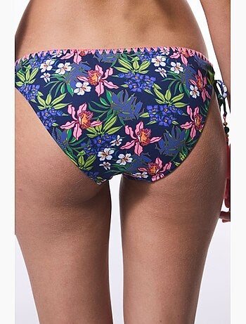 Bas de bikini fleuri ciele avec détail anneau penti