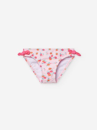 Bas de Bikini Floral avec Nœuds