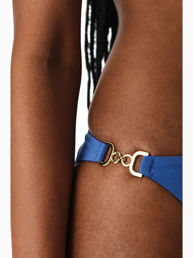 Bas de bikini hannah side taille mi-haute penti Bleu cobalt - Kiabi