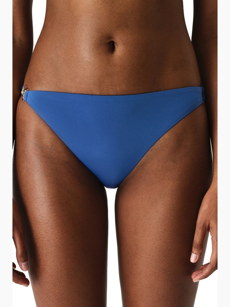 Bas de bikini hannah side taille mi-haute penti Bleu cobalt - Kiabi