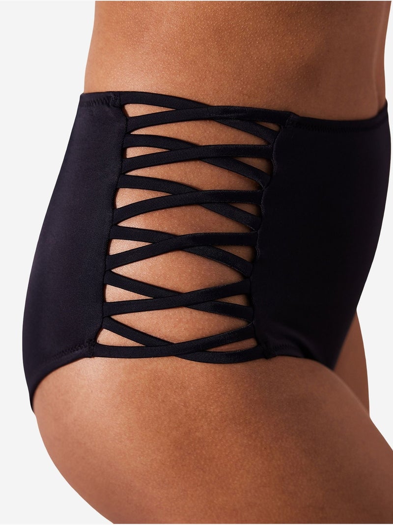 Bas de bikini high fashion penti Noir - Kiabi